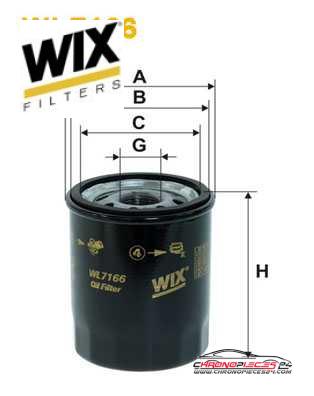 Achat de WIX FILTERS WL7166 Filtre à huile pas chères