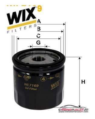 Achat de WIX FILTERS WL7169 Filtre à huile pas chères