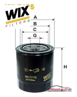 Achat de WIX FILTERS WL7175 Filtre à huile pas chères