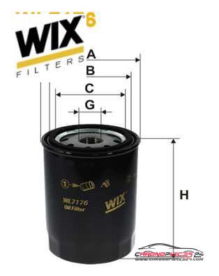 Achat de WIX FILTERS WL7176 Filtre à huile pas chères