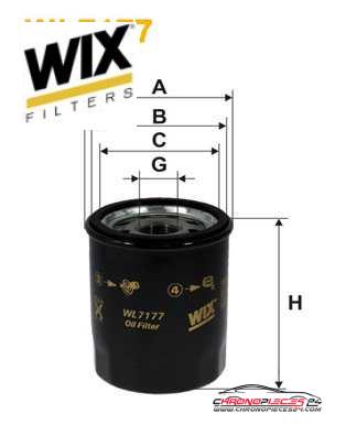 Achat de WIX FILTERS WL7177 Filtre à huile pas chères