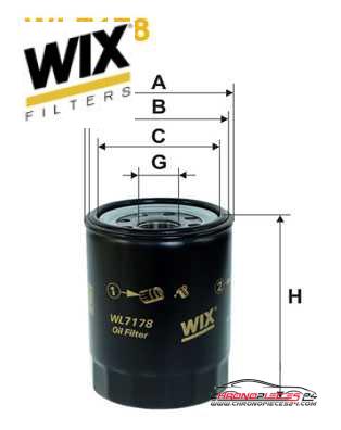 Achat de WIX FILTERS WL7178 Filtre à huile pas chères