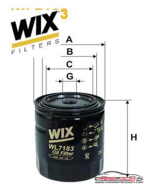 Achat de WIX FILTERS WL7183 Filtre à huile pas chères