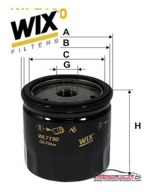 Achat de WIX FILTERS WL7190 Filtre à huile pas chères