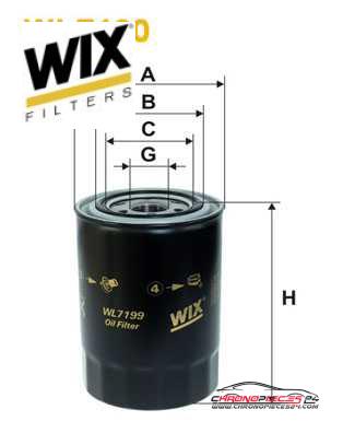 Achat de WIX FILTERS WL7199 Filtre à huile pas chères