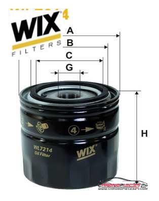 Achat de WIX FILTERS WL7214 Filtre à huile pas chères