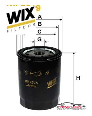 Achat de WIX FILTERS WL7219 Filtre à huile pas chères