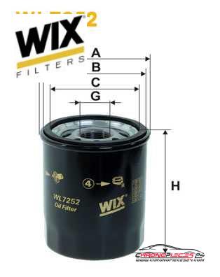 Achat de WIX FILTERS WL7252 Filtre à huile pas chères