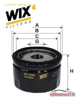 Achat de WIX FILTERS WL7254 Filtre à huile pas chères