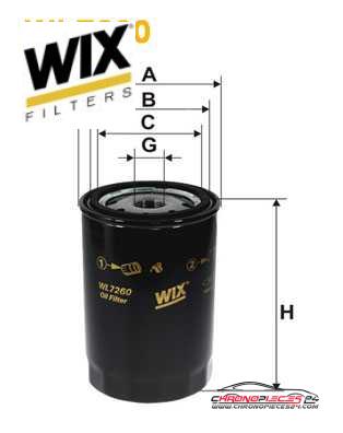 Achat de WIX FILTERS WL7260 Filtre à huile pas chères