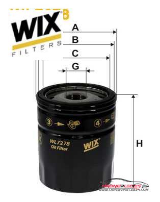 Achat de WIX FILTERS WL7278 Filtre à huile pas chères