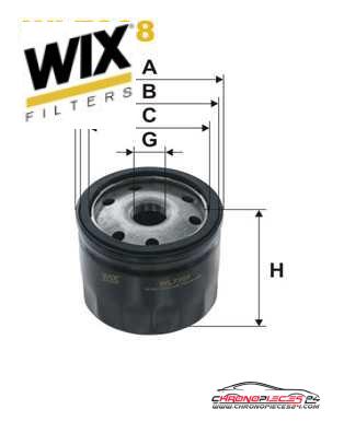 Achat de WIX FILTERS WL7308 Filtre à huile pas chères