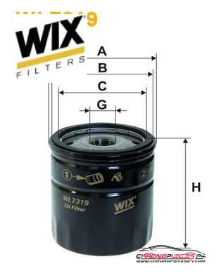 Achat de WIX FILTERS WL7319 Filtre à huile pas chères