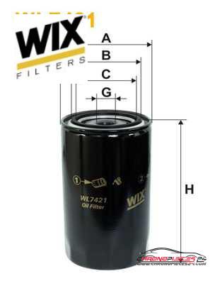 Achat de WIX FILTERS WL7421 Filtre à huile pas chères