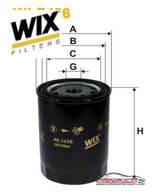 Achat de WIX FILTERS WL7426 Filtre à huile pas chères