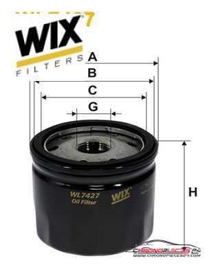 Achat de WIX FILTERS WL7427 Filtre à huile pas chères