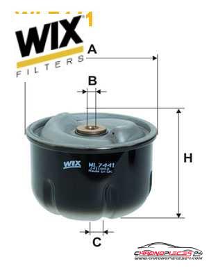 Achat de WIX FILTERS WL7441 Filtre à huile pas chères