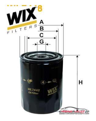 Achat de WIX FILTERS WL7448 Filtre à huile pas chères