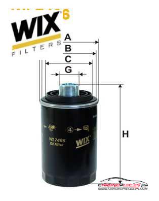 Achat de WIX FILTERS WL7466 Filtre à huile pas chères