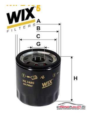 Achat de WIX FILTERS WL7485 Filtre à huile pas chères