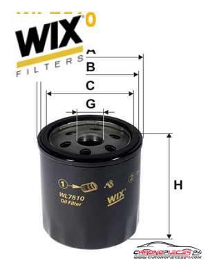 Achat de WIX FILTERS WL7510 Filtre à huile pas chères