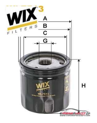 Achat de WIX FILTERS WL7513 Filtre à huile pas chères