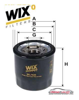 Achat de WIX FILTERS WL7520 Filtre à huile pas chères