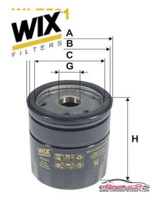 Achat de WIX FILTERS WL7521 Filtre à huile pas chères