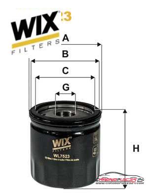 Achat de WIX FILTERS WL7523 Filtre à huile pas chères