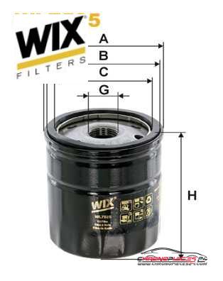 Achat de WIX FILTERS WL7525 Filtre à huile pas chères