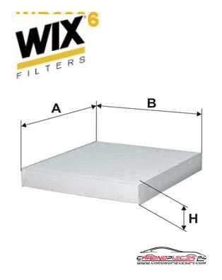 Achat de WIX FILTERS WP2006 Filtre, air de l'habitacle pas chères