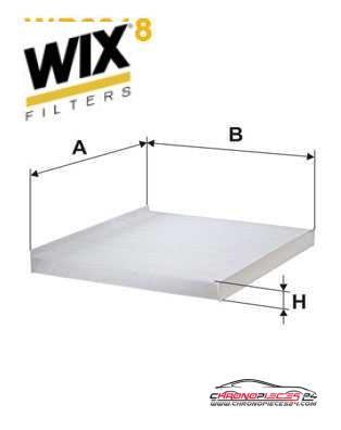 Achat de WIX FILTERS WP2018 Filtre, air de l'habitacle pas chères