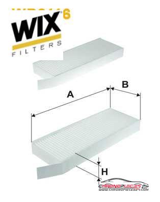 Achat de WIX FILTERS WP2116 Filtre, air de l'habitacle pas chères