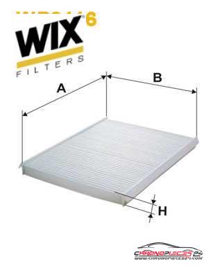 Achat de WIX FILTERS WP9116 Filtre, air de l'habitacle pas chères