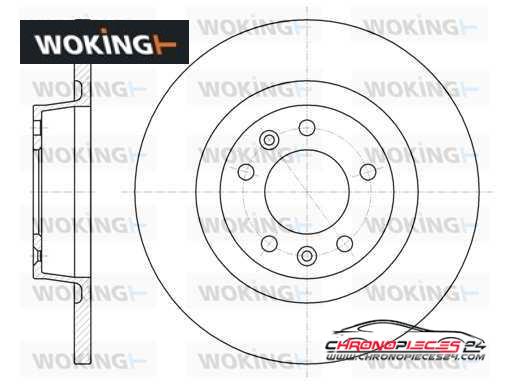 Achat de WOKING D61053.00 Disque de frein pas chères