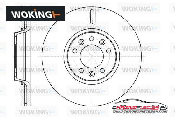 Achat de WOKING D61054.10 Disque de frein pas chères