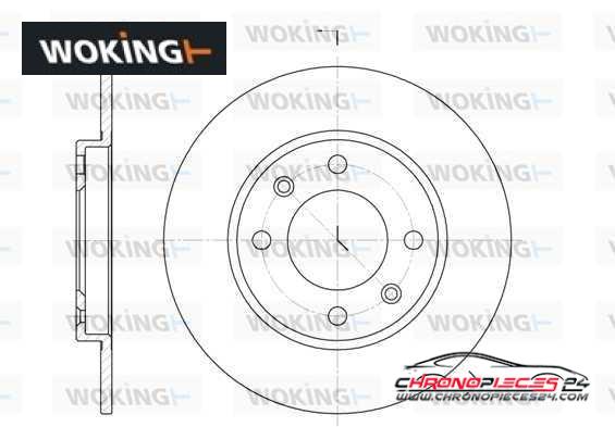 Achat de WOKING D6128.00 Disque de frein pas chères