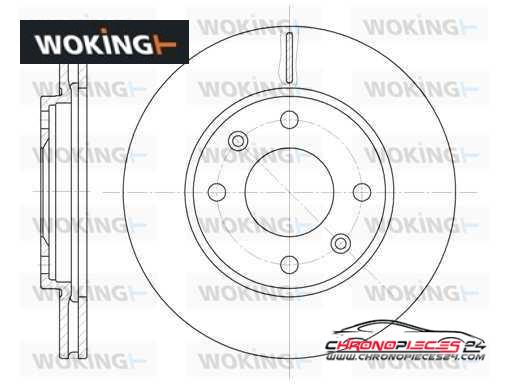 Achat de WOKING D6131.10 Disque de frein pas chères