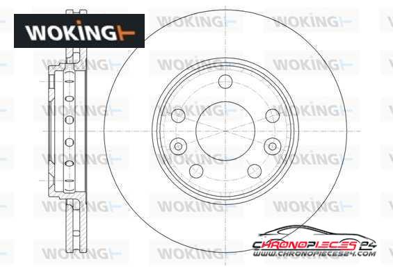 Achat de WOKING D61346.10 Disque de frein pas chères