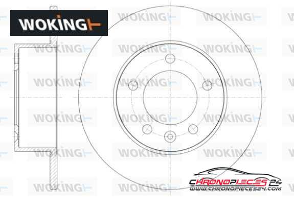 Achat de WOKING D61412.00 Disque de frein pas chères