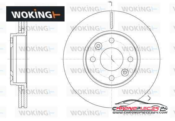 Achat de WOKING D61474.10 Disque de frein pas chères