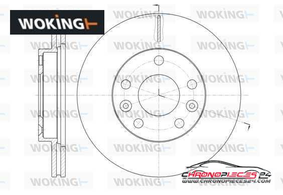 Achat de WOKING D61478.10 Disque de frein pas chères