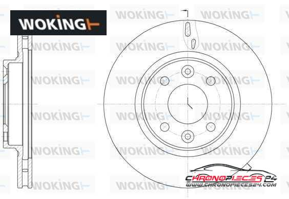 Achat de WOKING D61535.10 Disque de frein pas chères