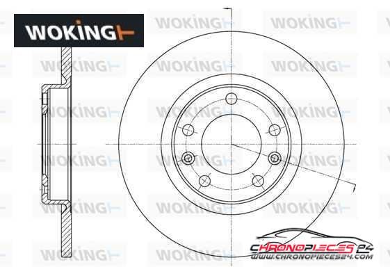 Achat de WOKING D61555.00 Disque de frein pas chères