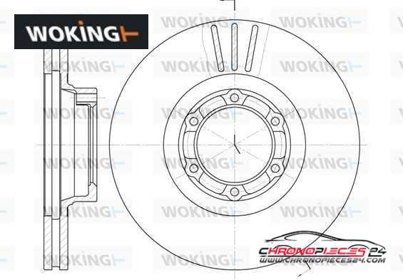 Achat de WOKING D6157.10 Disque de frein pas chères