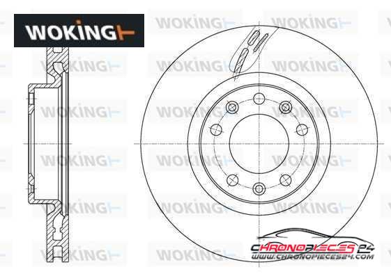 Achat de WOKING D61583.10 Disque de frein pas chères