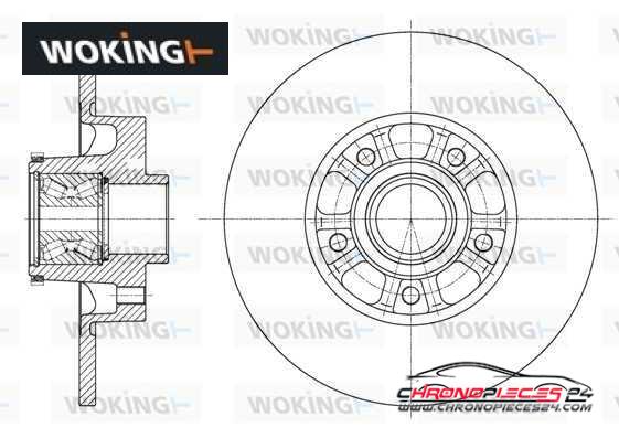 Achat de WOKING D61626.20 Disque de frein pas chères