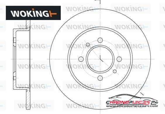 Achat de WOKING D6239.00 Disque de frein pas chères