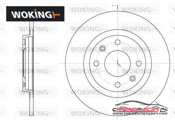 Achat de WOKING D6241.01 Disque de frein pas chères