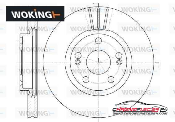 Achat de WOKING D6301.10 Disque de frein pas chères